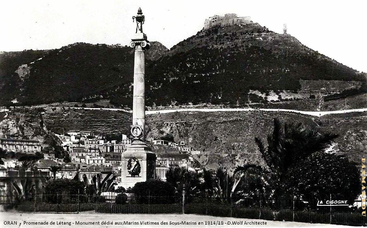 Oran - Promenade de Letang - Monument aux Morts des Marins- 1950.jpg
